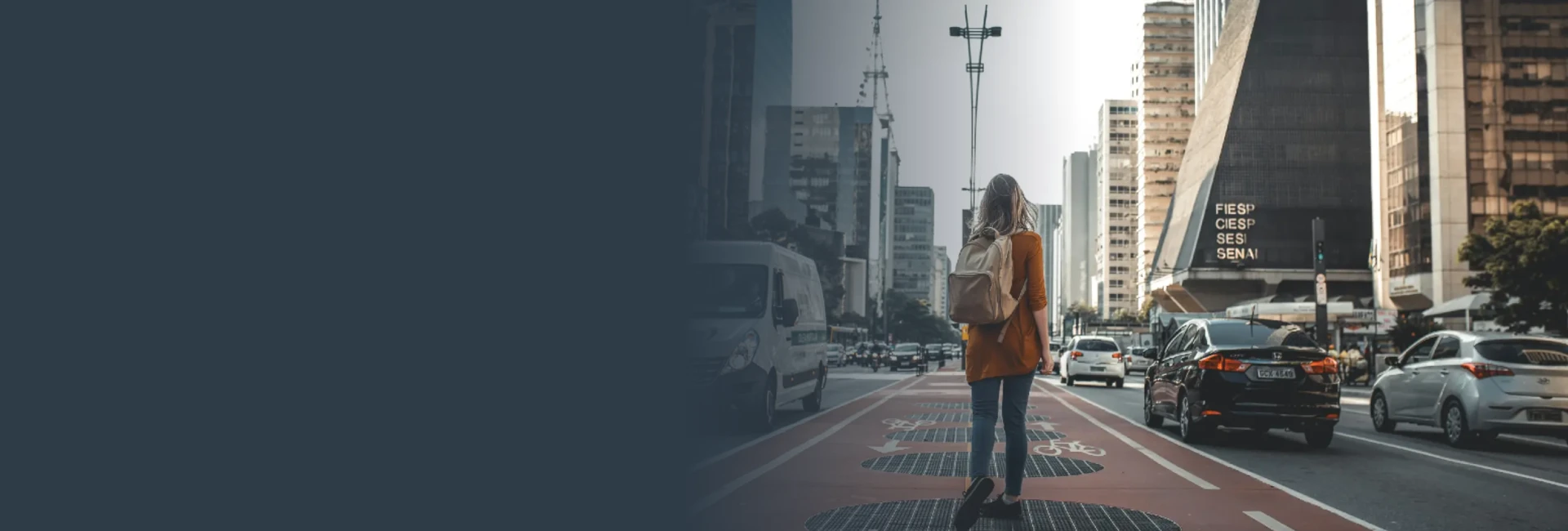 Individual navigating a city, symbolizing seamless global HR and EOR solutions