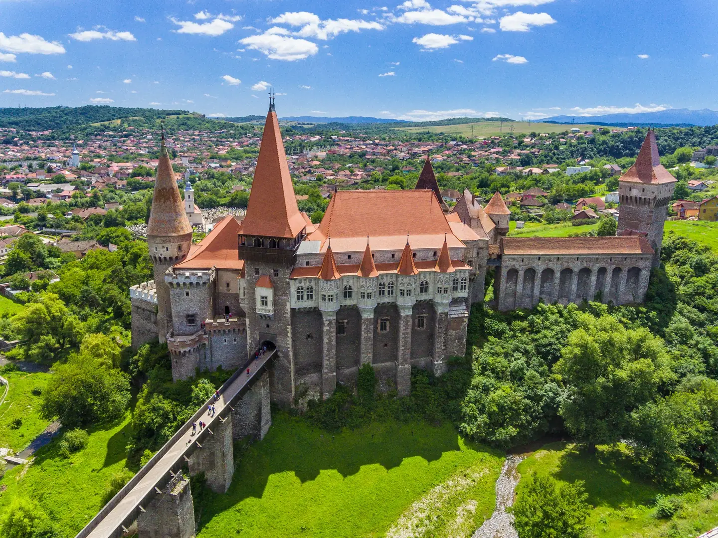 Corvin Castle in Hunedoara, Romania